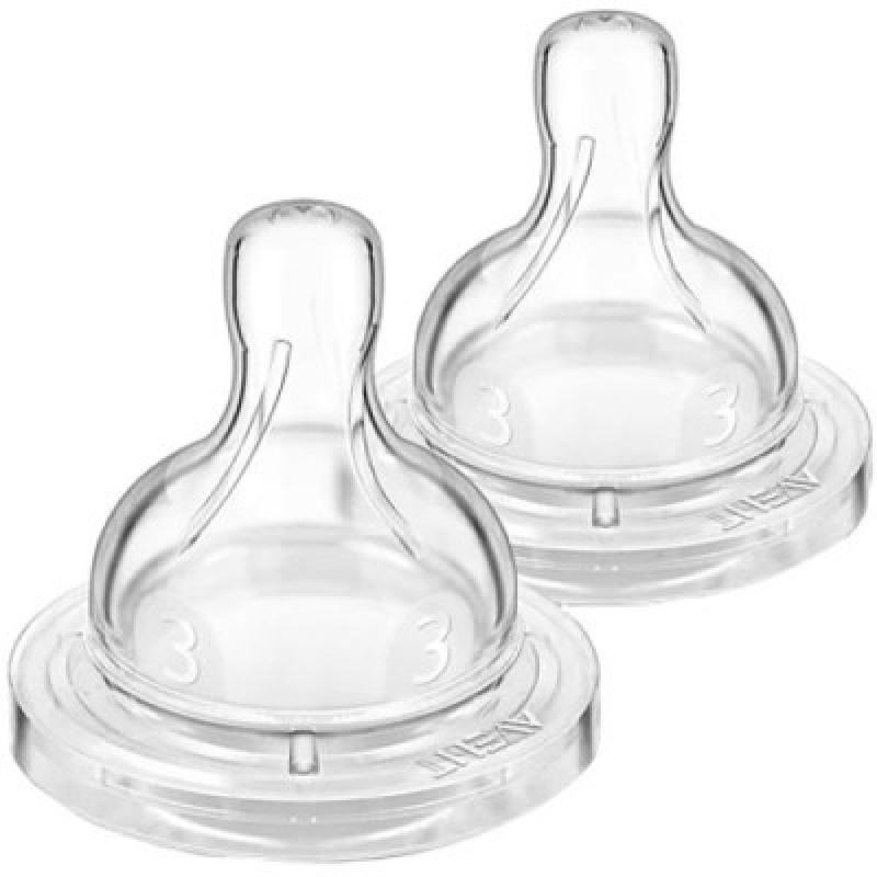 Соска Philips AVENT Анти-Колик, средний поток 3+ мес 2 шт (SCY763/02)