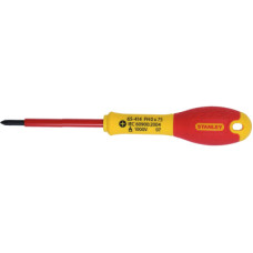 Отвертка Stanley электрика FatMax VDE 1000V изолированная с жалом под шлиц Ph0х75мм (0-65-414)