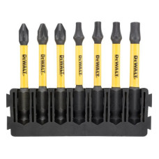 Набор бит DeWALT в касете для Tough Case, FlexTorq, L57 мм, Рz1, Рz2-2шт,T15,T20,T25,T30 (DT70823)