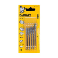Полотно DeWALT для електролобзика, для деревини, фігурн, L=76, WL=47, 1.4 мм, 5 шт (DT2168)