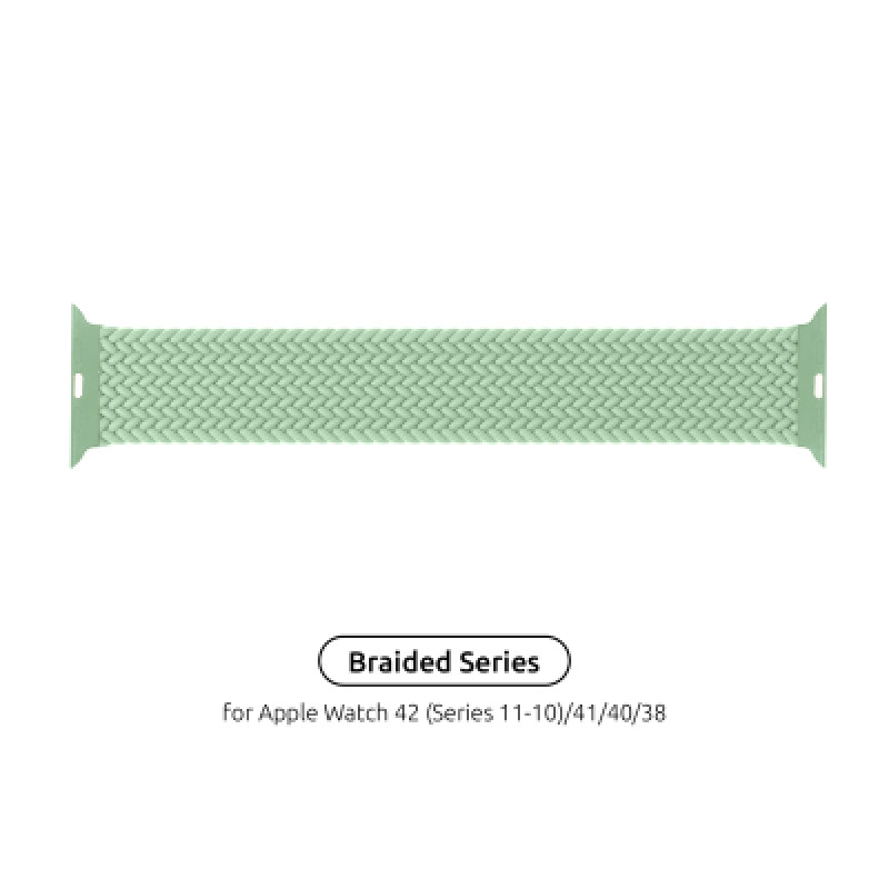 Ремешок для смарт-часов Armorstandart Braided Solo Loop для Apple Watch 42 (Series 11-10)/41/40/38 Mint Size 2 (120 mm) (ARM64900)