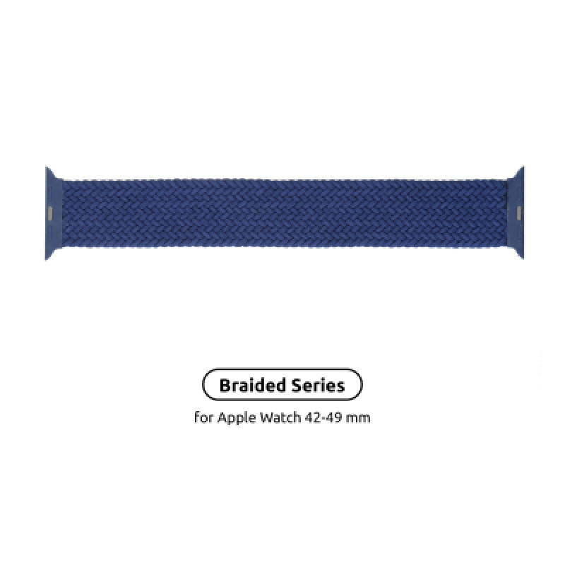 Ремешок для смарт-часов Armorstandart Braided Solo Loop для Apple Watch 49/46/45/44/42 (Series 1-3) Atlantic Blue Size 10 (172 mm) (ARM58080)