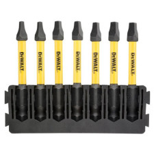 Набор бит DeWALT в касете для Tough Case, FlexTorq, L57 мм, SQ1 2 шт. SQ2 3 шт. SQ3 2 шт. (DT70824)
