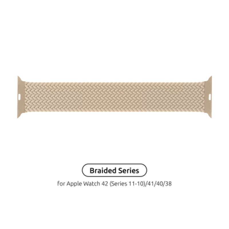 Ремешок для смарт-часов Armorstandart Braided Solo Loop для Apple Watch 42 (Series 11-10)/41/40/38 Beige Size 6 (144 mm) (ARM64893)