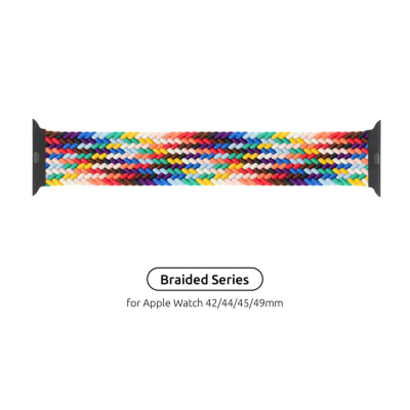 Ремешок для смарт-часов Armorstandart Braided Solo Loop для Apple Watch 49/46/45/44/42 (Series 1-3) Pride Edit Size 10 (172 mm) (ARM64936)