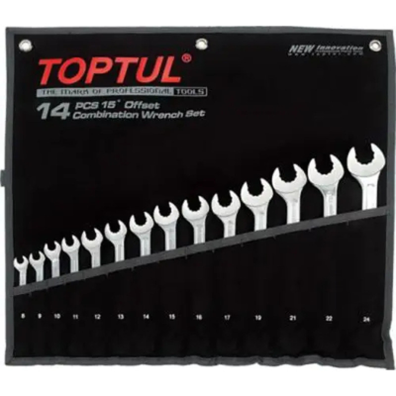 Ключ Toptul комбинированный 8-24 мм 14 шт. Dynamic (GPAQ1402)