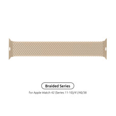 Ремінець до смарт-годинника Armorstandart Braided Solo Loop для Apple Watch 42 (Series 11-10)/41/40/38 Beige Size 6 (144 mm) (ARM64893)