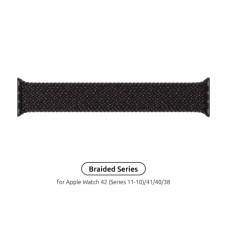 Ремінець до смарт-годинника Armorstandart Braided Solo Loop для Apple Watch 42 (Series 11-10)/41/40/38 Black Unity Size 6 (144 mm) (ARM64896)