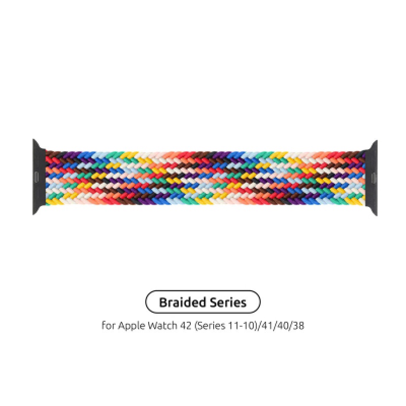 Ремешок для смарт-часов Armorstandart Braided Solo Loop для Apple Watch 42 (Series 11-10)/41/40/38 Pride Edition Size 2 (120 mm) (ARM64933)