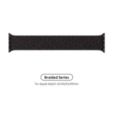 Ремінець до смарт-годинника Armorstandart Braided Solo Loop для Apple Watch 49/46/45/44/42 (Series 1-3) Black Unity Size 10 (172 mm) (ARM64906)
