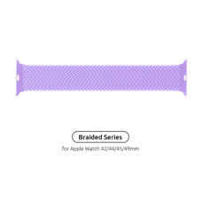 Ремінець до смарт-годинника Armorstandart Braided Solo Loop для Apple Watch 49/46/45/44/42 (Series 1-3) Lavender Grey Size 8 (160 mm) (ARM64911)