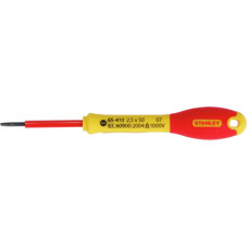 Отвертка Stanley электрика FatMax VDE 1000V изолированная с жалом под прямой шлиц SL2,5x50 мм. (0-65-410)