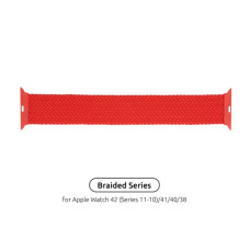 Ремінець до смарт-годинника Armorstandart Braided Solo Loop для Apple Watch 42 (Series 11-10)/41/40/38 Red Size 4 (132 mm) (ARM58070)