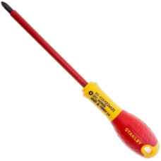 Отвертка Stanley электрика FatMax VDE 1000V изолированная с жалом под шлиц Pz2х125мм (0-65-419)