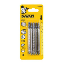 Полотно DeWALT для електролобзика, по деревині, L=100, WL=73, 2.5 мм, 5 шт (DT2053)