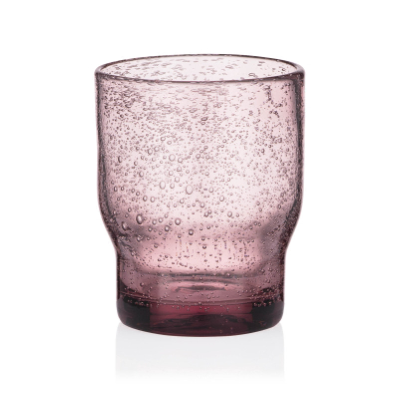 Набор стаканов Ardesto Bubble 300мл, 2шт, скло, рожевий (AR2630P)