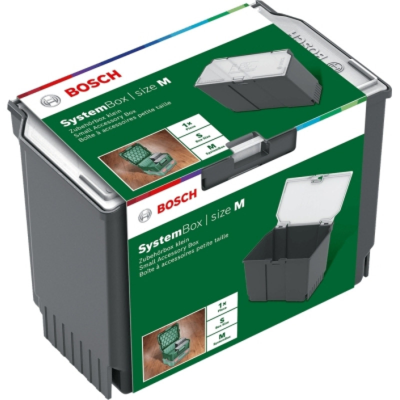Ящик для инструментов Bosch SystemBox M, 176x105x133мм, 0.2кг (1.600.A01.V7P)