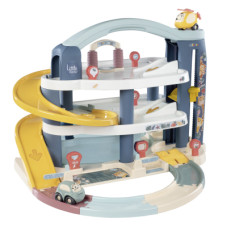 Игровой набор Smoby Little Большой гараж 3 этажа, с машинкой и вертолетом (7600140203)