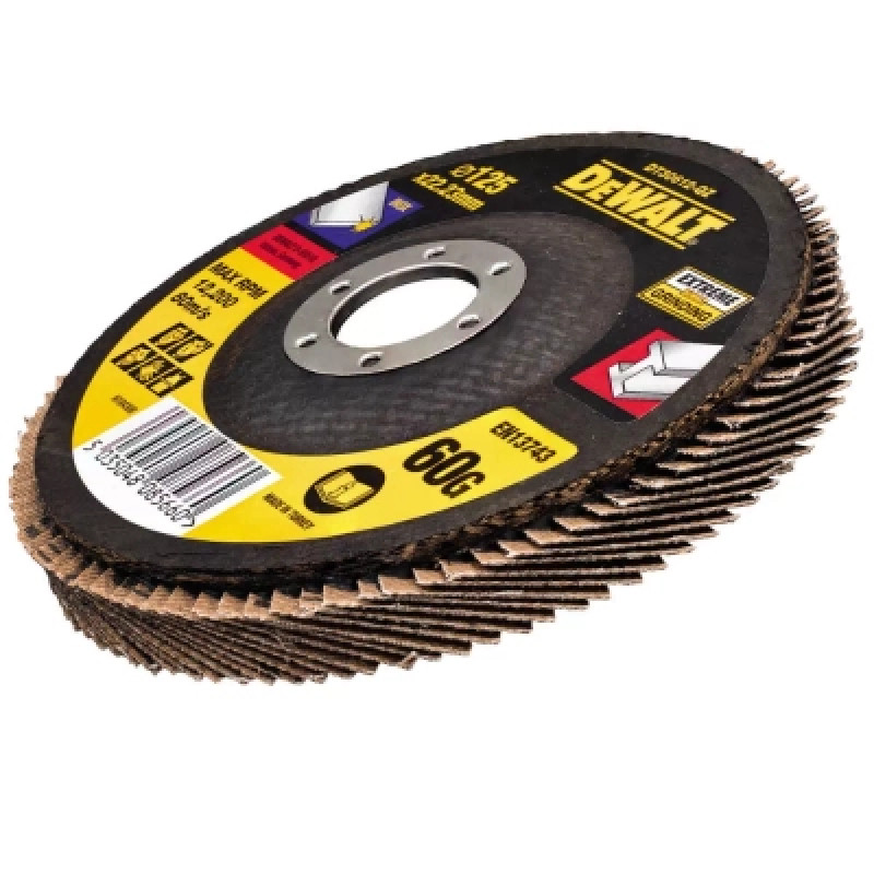 Круг зачистной DeWALT лепестковый INOX Extreme, металл, 125x22.23 мм, G 60 мкм (DT30612)
