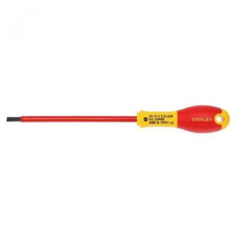 Отвертка Stanley FatMax VDE 1000V электрика SL5,5х150мм (0-65-413)