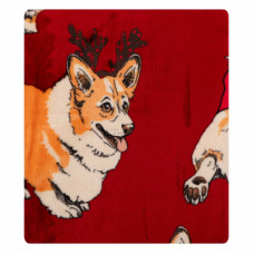 Плед Ardesto Christmas Flannel 160х200см, 100% полиэстер, рождественские корги (ART0119PB)