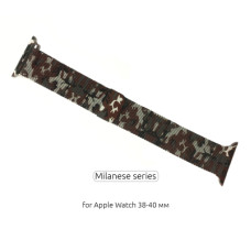 Ремешок для смарт-часов Armorstandart Milanese Loop для Apple Watch 42 (Series 11-10)/41/40/38 Military Brown (ARM52955)