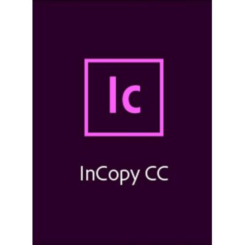 ПО для работы с текстом Adobe InCopy CC teams Multiple/Multi Lang Lic Subs New 1Year (65304717CA01A12)