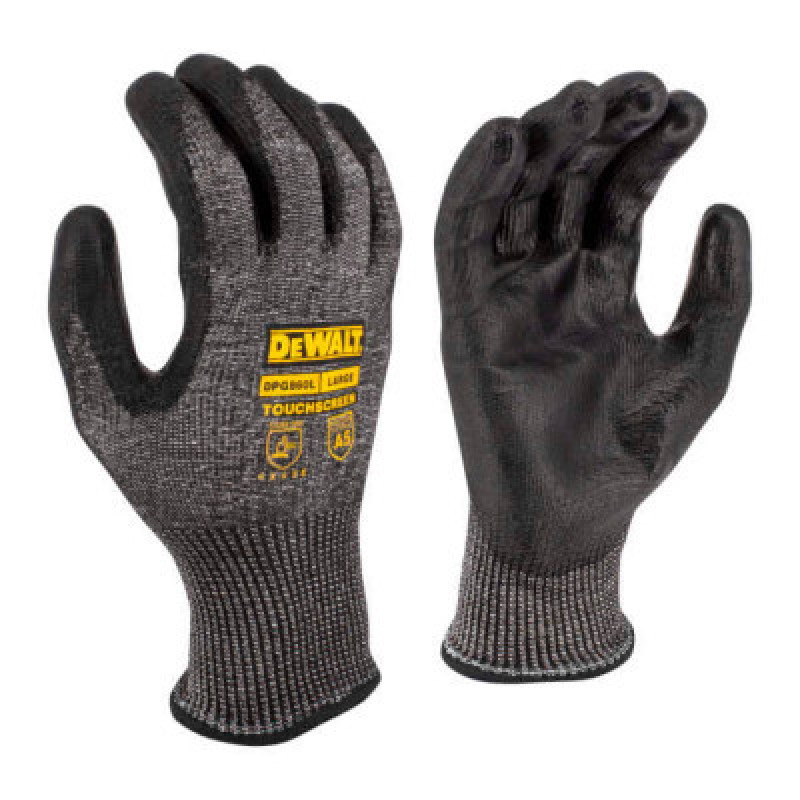Защитные перчатки DeWALT разм. L/9, с высокой стойкостью к порезам (DPG860L)