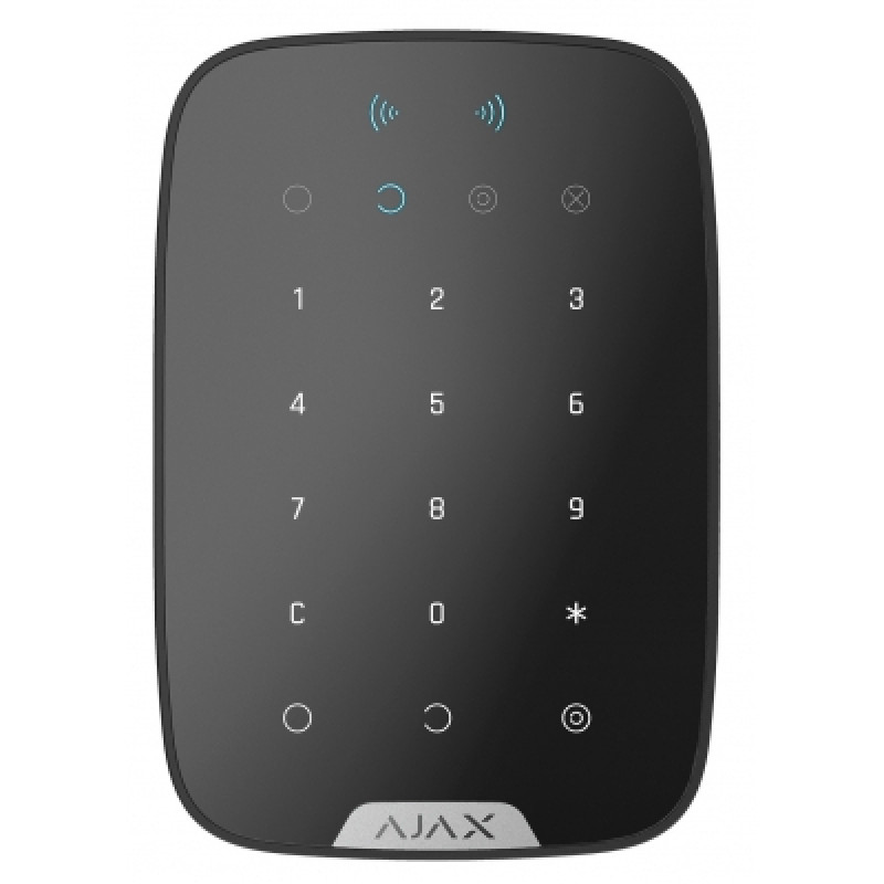 Клавиатура к охранной системе Ajax KeyPad Plus чорна