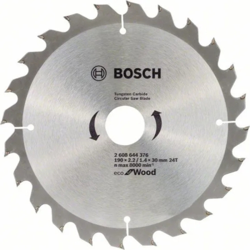 Диск пильный Bosch optiline Eco, 190x30мм, 24T (2.608.644.376)