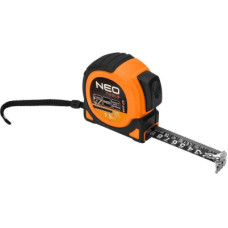 Рулетка Neo Tools Super Black, 7.5мx25мм, з фіксатором змотування, магніт (67-244)
