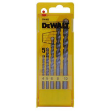 Набор сверл DeWALT по кирпичу, 5шт, d=4,5,6,8,10мм. (DT6952)
