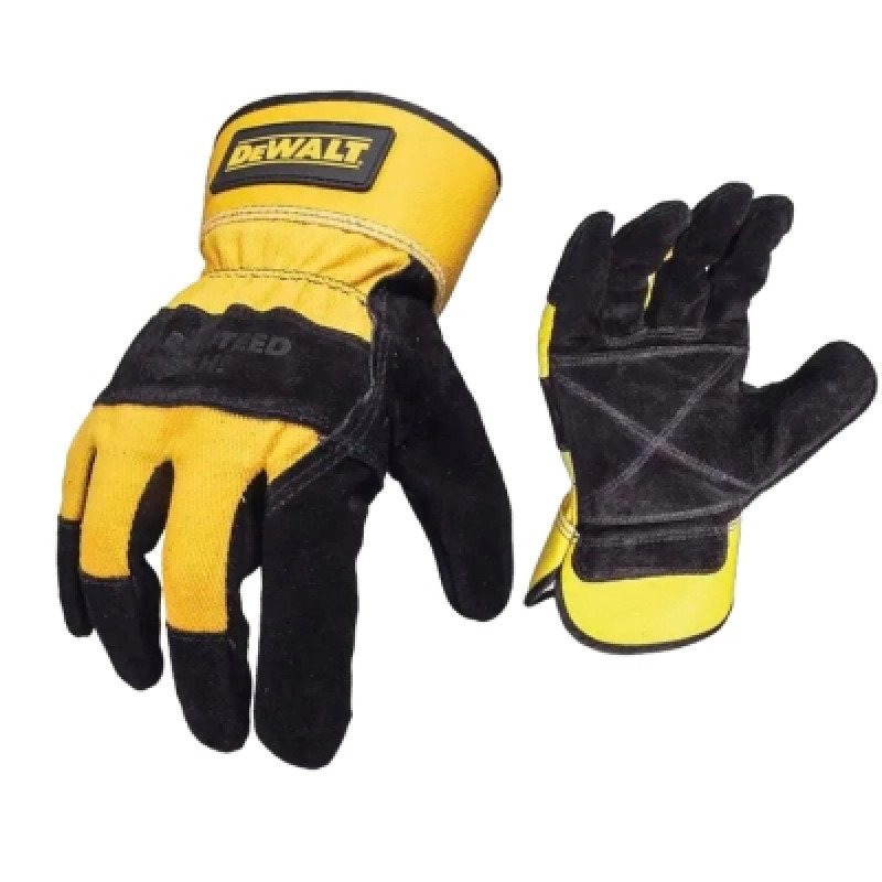 Защитные перчатки DeWALT разм. L/9, с кожаной ладонью и пальцами (DPG41L)