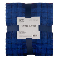 Плед Ardesto Flannel 160х200см, 100% полиэстер, клетка, синий (ART0134PB)