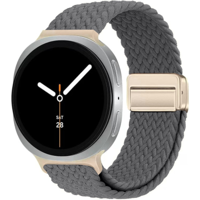 Ремешок для смарт-часов Armorstandart Braided Solo Loop для Samsung Watch 8 / 8 Classic (20x113 mm) Charcoal (ARM87353)