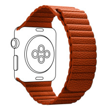 Ремешок для смарт-часов Armorstandart Leather Loop для Apple Watch 42 (Series 11-10)/41/40/38 Orange (ARM57838)