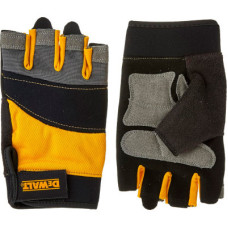 Защитные перчатки DeWALT открытые, разм. L/9, с накладками на ладони (DPG213L)
