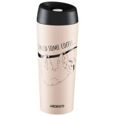 Термочашка Ardesto Coffee Time Bradypus 450 мл Beige (AR2645DBE)