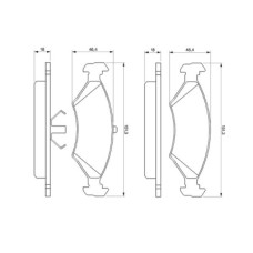 Тормозные колодки Bosch 0 986 466 402
