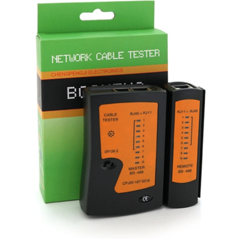 Тестер кабельный Voltronic BS-468, RJ-45+RJ-11 (YT-BS-468)
