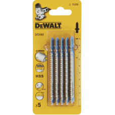 Полотно DeWALT по металлу, прямой,L=100, WL=72, 3 мм, макс. глубина реза - 6/15/30 мм, 5 шт (DT2163)
