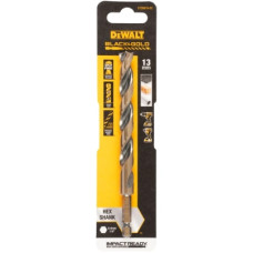 Сверло DeWALT по металлу EXTREME IMPACT Black & Gold, HSS-G, 13 х 144,9 х 106,9 мм, 1 шт. (DT20619)