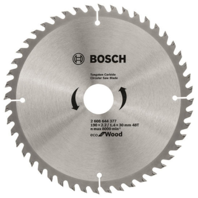 Диск пильный Bosch Eco for Wood 190x2.2x30-48T (2.608.644.377)