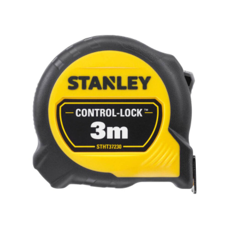 Рулетка Stanley CONTROL-LOCK, 3мх19мм, в прорезиненном корпусе,с двухсторонней шкалой (STHT37230-0)