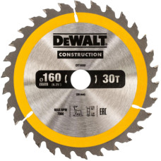 Диск пильний DeWALT СONSTRUCTION , 160 х 20 мм, 30 z, АТВ, 10 градусів (DT1932)
