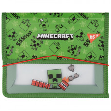 Папка для тетрадей Yes В5 на резинке пластиковая Minecraft Creeper (492208)