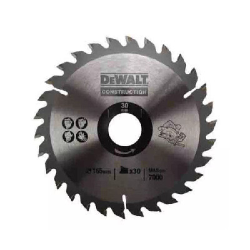 Диск пильный DeWALT СONSTRUCTION , 160 х 30 мм, 30 z, АТВ, 10 градусов (DT1937)