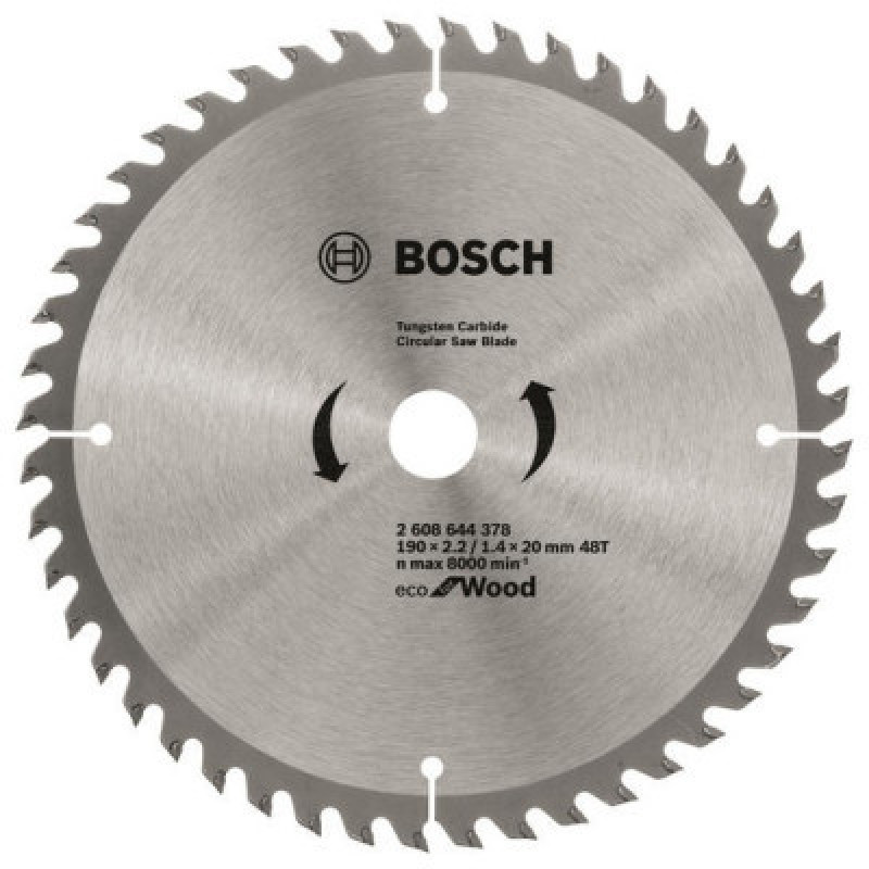 Диск пильный Bosch Eco for Wood 190x2.2x20-48T (2.608.644.378)