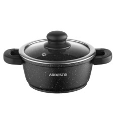 Кастрюля Ardesto Gemini Anzio, 1.2л, алюміній, чорний (AR2412GE)