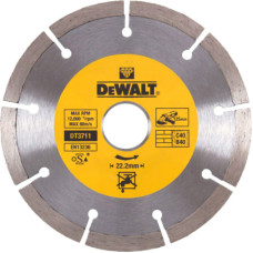 Диск пильний DeWALT алмазний HIGH PERFORMANCE, будівельні блоки/бруківка/бетон, 125х2.2х22.2 мм (DT3711)